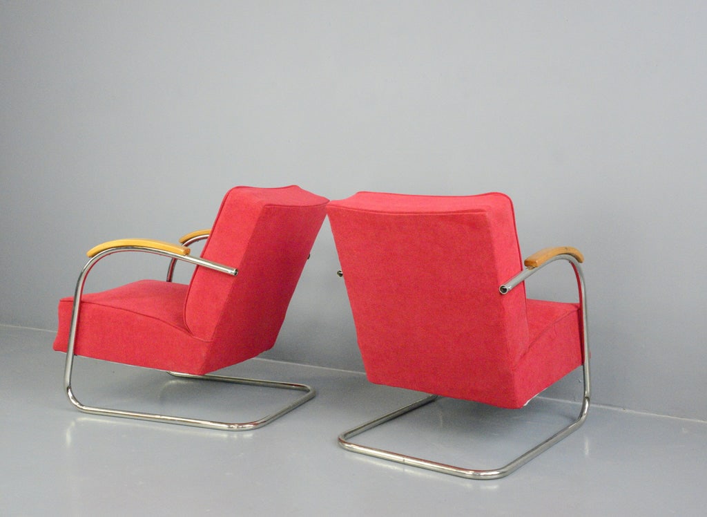 Vintage Bauhaus Lounge Chair by Mucke Melder, 1930s - 11