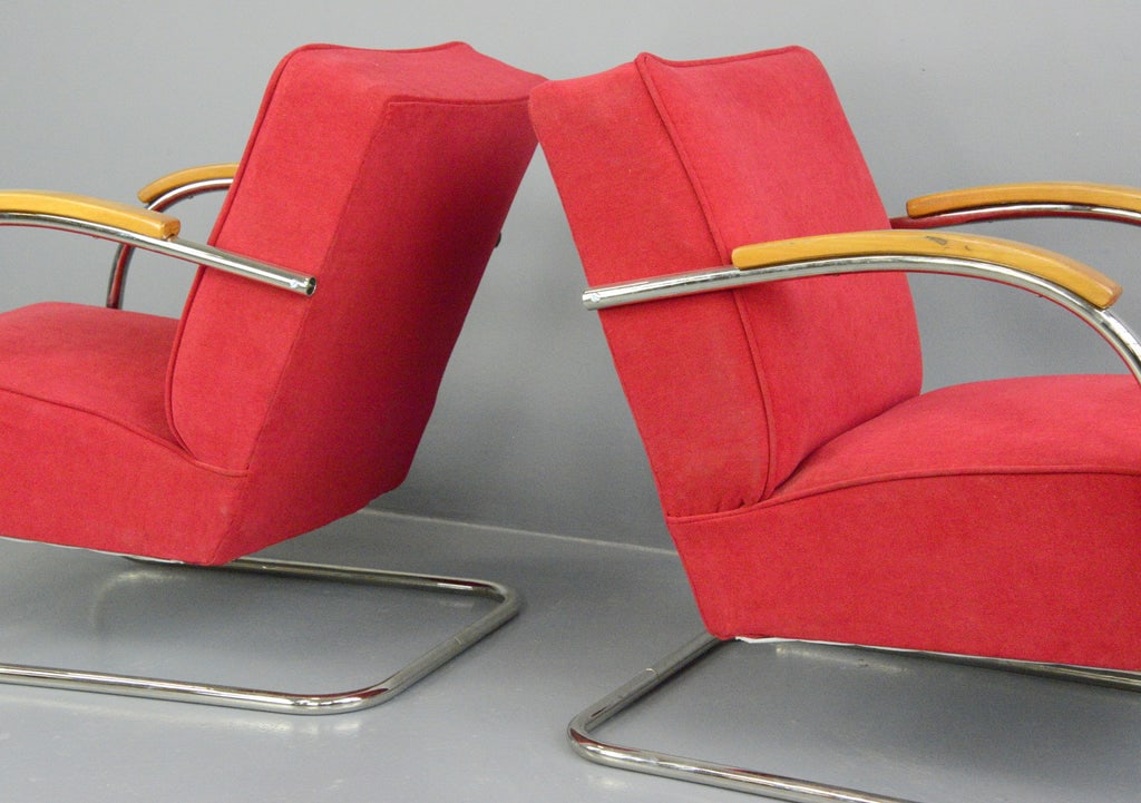 Vintage Bauhaus Lounge Chair by Mucke Melder, 1930s - 2
