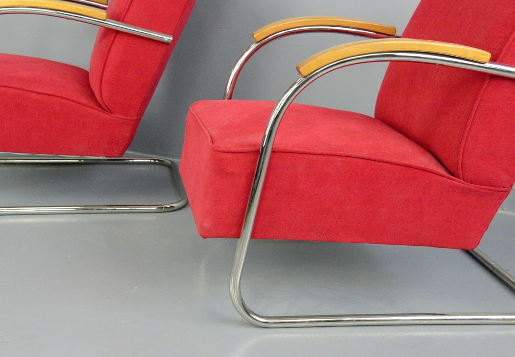 Vintage Bauhaus Lounge Chair by Mucke Melder, 1930s - 3