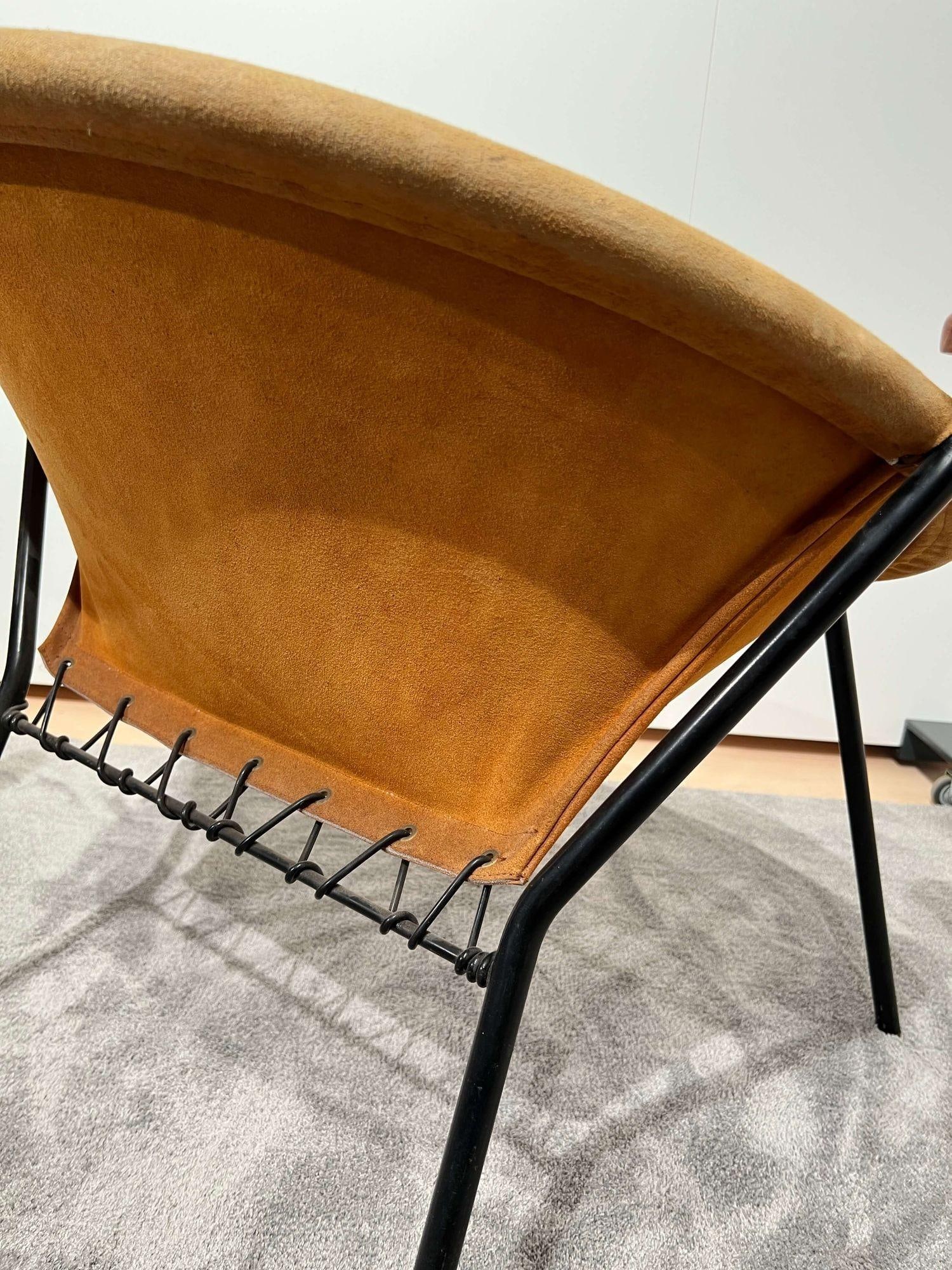 Set of Suede Balloon Chairs attributed to Hans Olsen - 7