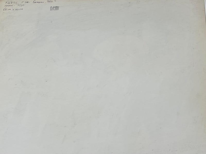 Francine Ledieu, Rue Rameau Paris, 1970, Crayon - 2