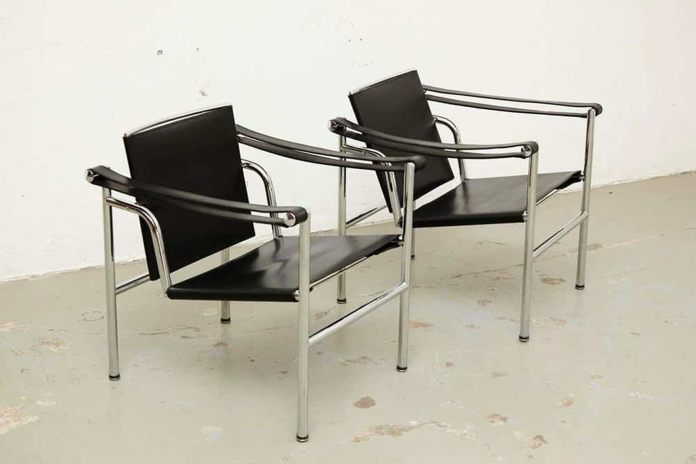 LC1 Armchairs by Jeanneret and Perriand, Set of 4 - 16
