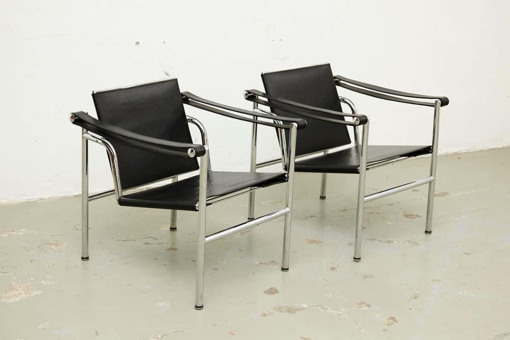 LC1 Armchairs by Jeanneret and Perriand, Set of 4 - 4