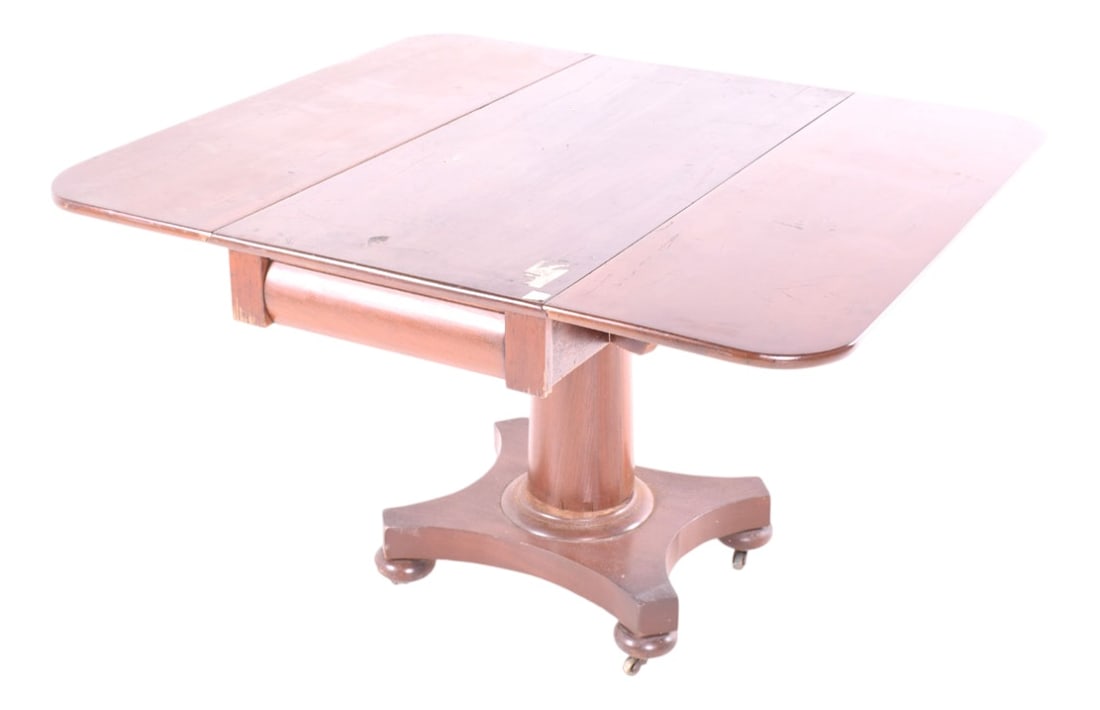 Antique Mahogany Drop Leaf Dining Table, 1890s (1 of 4)