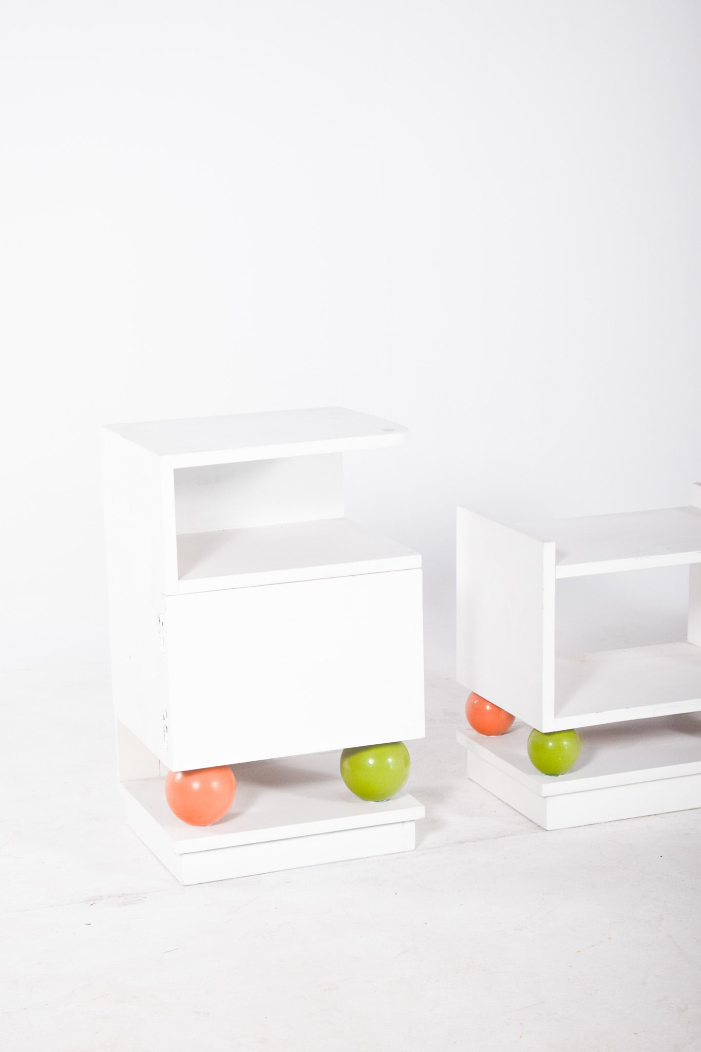 Portuguese Bedside Tables and Bench, 1920s, Set of 3 - 4