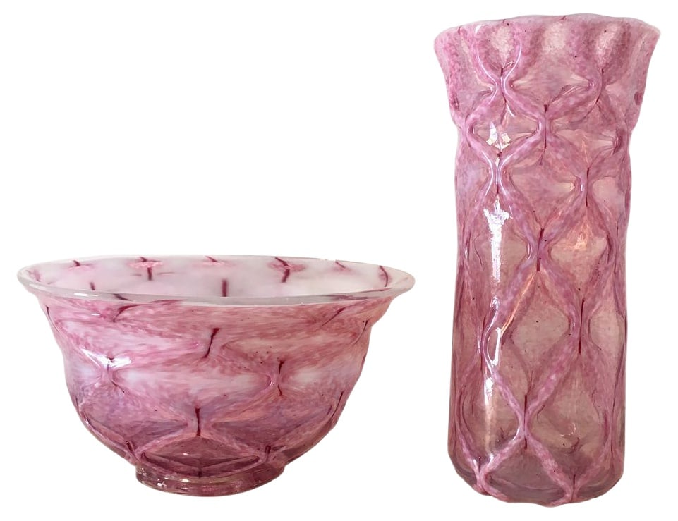 Murano Vases by Vittorio Zecchin for A.V.E.M., Set of 2 (1 of 14)