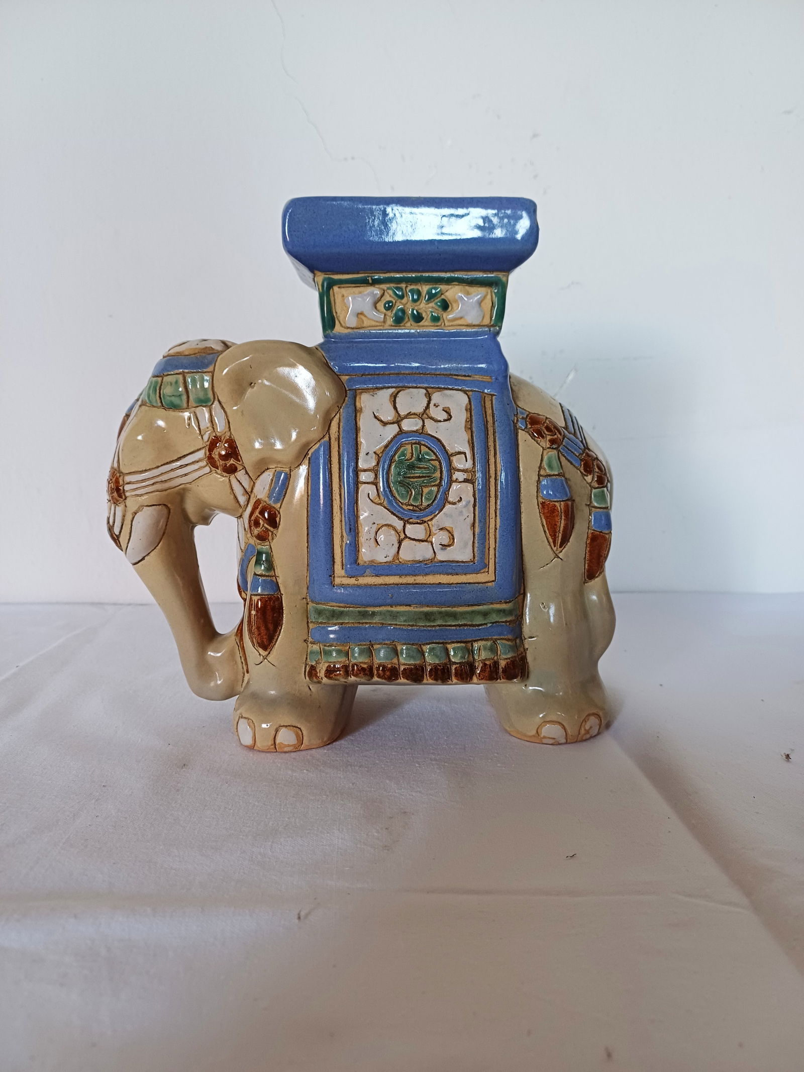 Vintage Garden Plant Stand in Ceramic, 1960, Set of 3 - 3