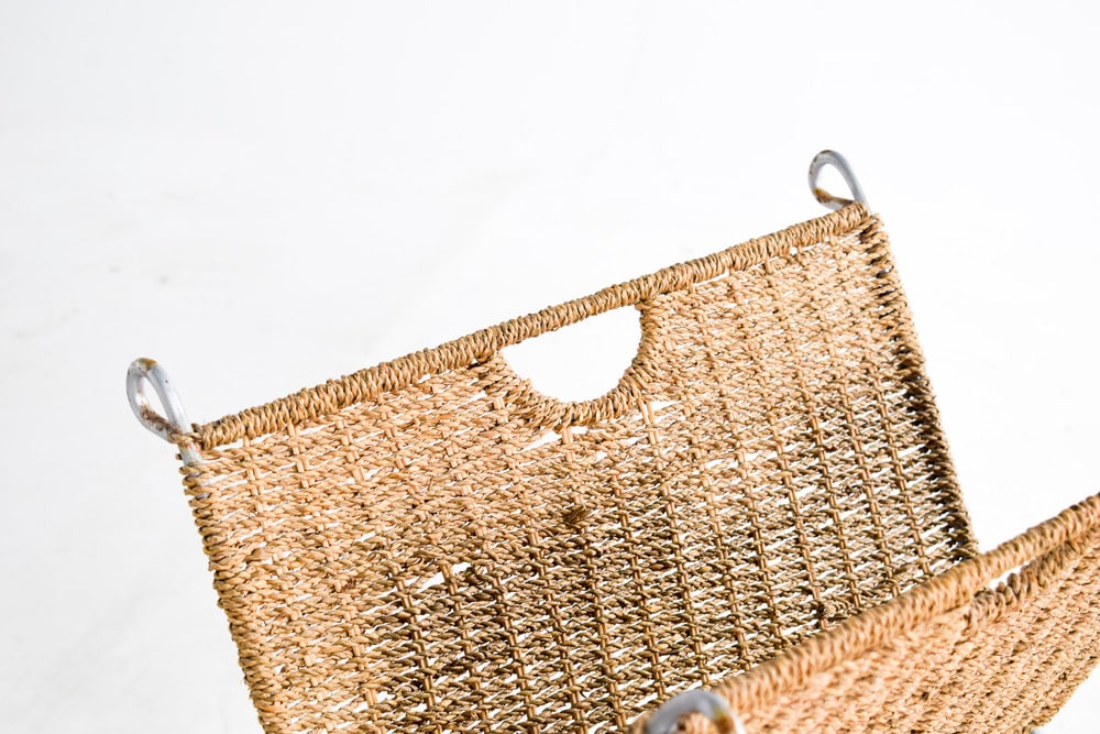 Paper and Metal Folding Magazine Rack, 1960s - 2