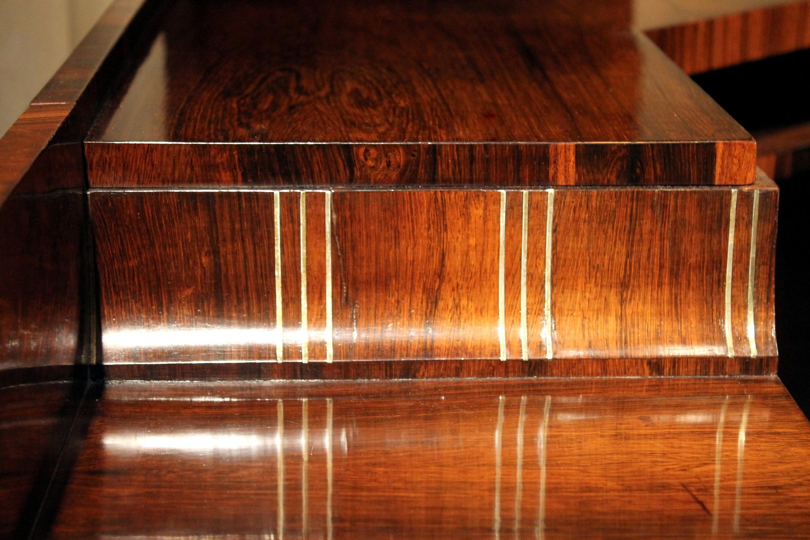 Art Deco Veneer Writing Desk or Vanity Table, 1920s - 10