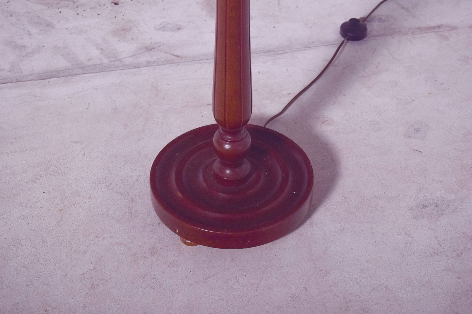 Danish Wooden Floor Lamp with Integrated Table, 1950 - 5