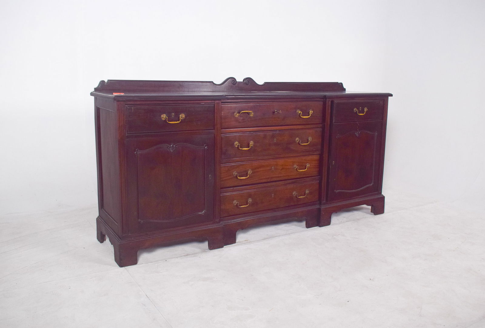 English Vanity Unit with Small Mahogany Top, 1920s - 4