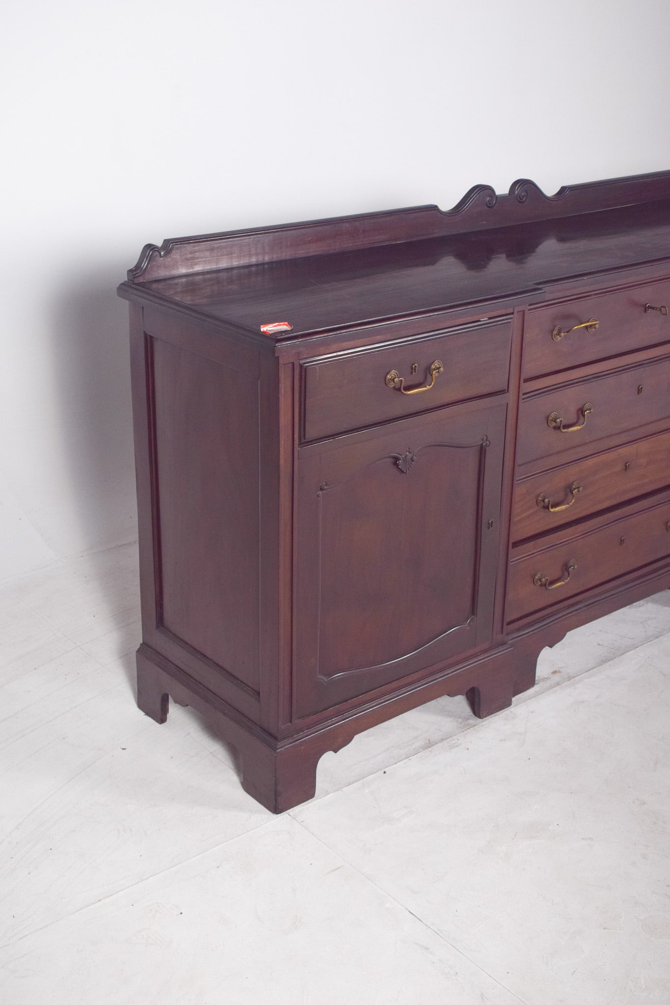 English Vanity Unit with Small Mahogany Top, 1920s - 6