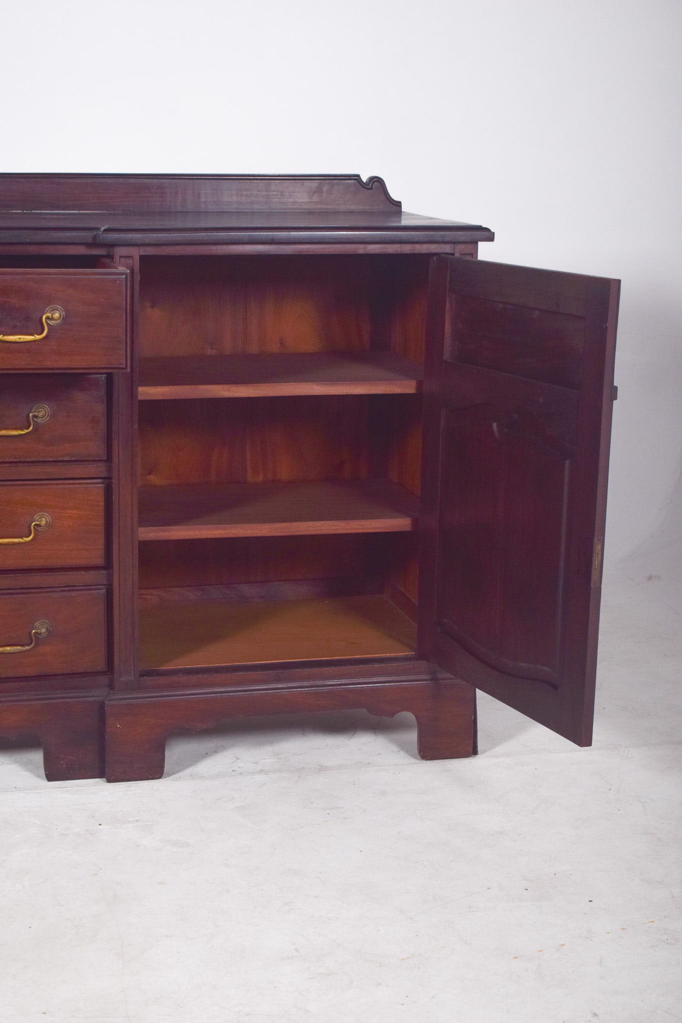 English Vanity Unit with Small Mahogany Top, 1920s - 8
