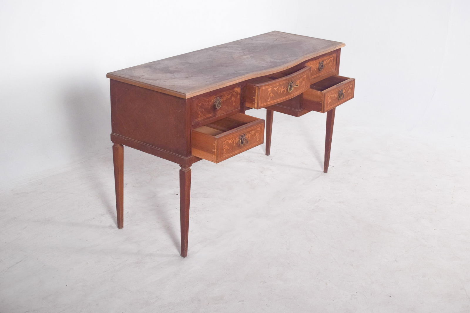 Vintage Wooden Dressing Table with Marquetry, 1920s - 7