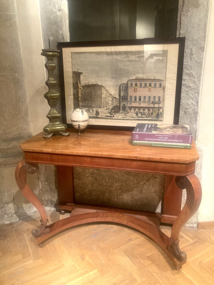Art Nouveau Italian Wooden Console Table - 12