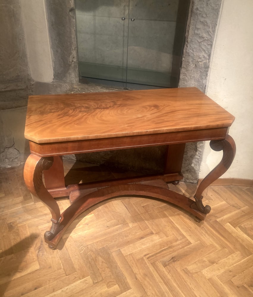 Art Nouveau Italian Wooden Console Table - 2