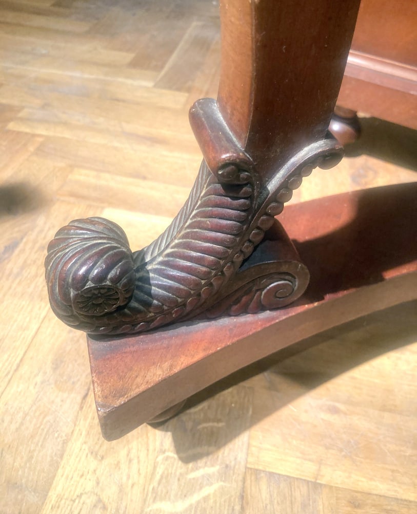 Art Nouveau Italian Wooden Console Table - 4