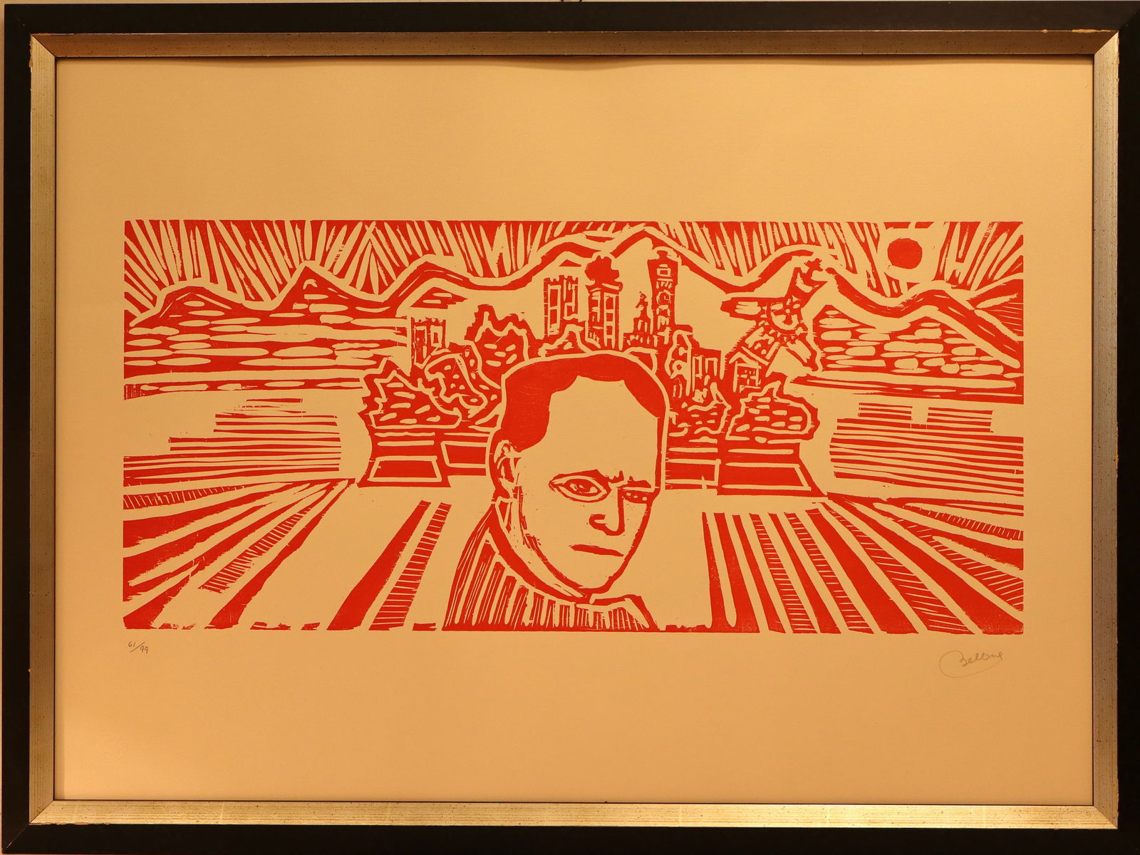 Bellora, Luccan Figure, 1970s, Lithograph, Framed - 2