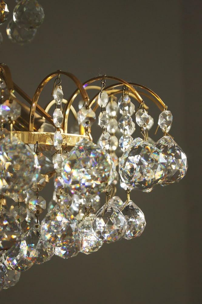 Crystal Glass Ceiling Lamp from Christoph Palme - 3