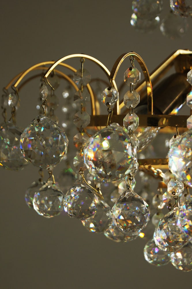 Crystal Glass Ceiling Lamp from Christoph Palme - 4