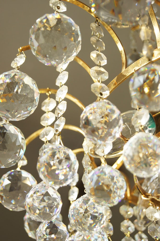 Crystal Glass Ceiling Lamp from Christoph Palme - 5