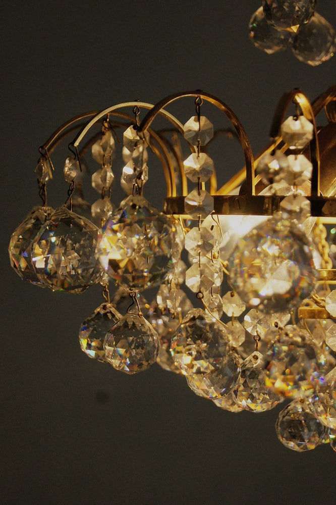 Crystal Glass Ceiling Lamp from Christoph Palme - 8