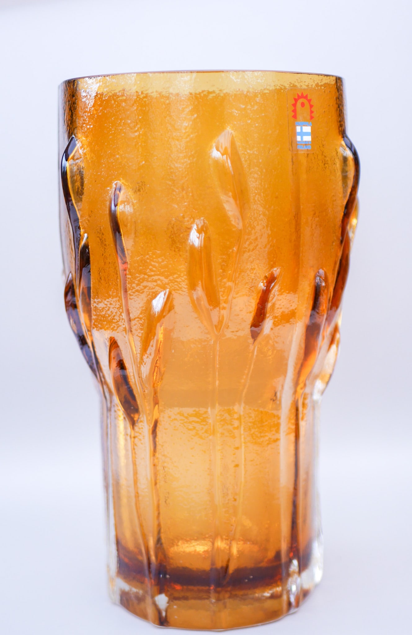 Finnish Art Glass Vase by Kaj Blomqvist for Humppila - 11