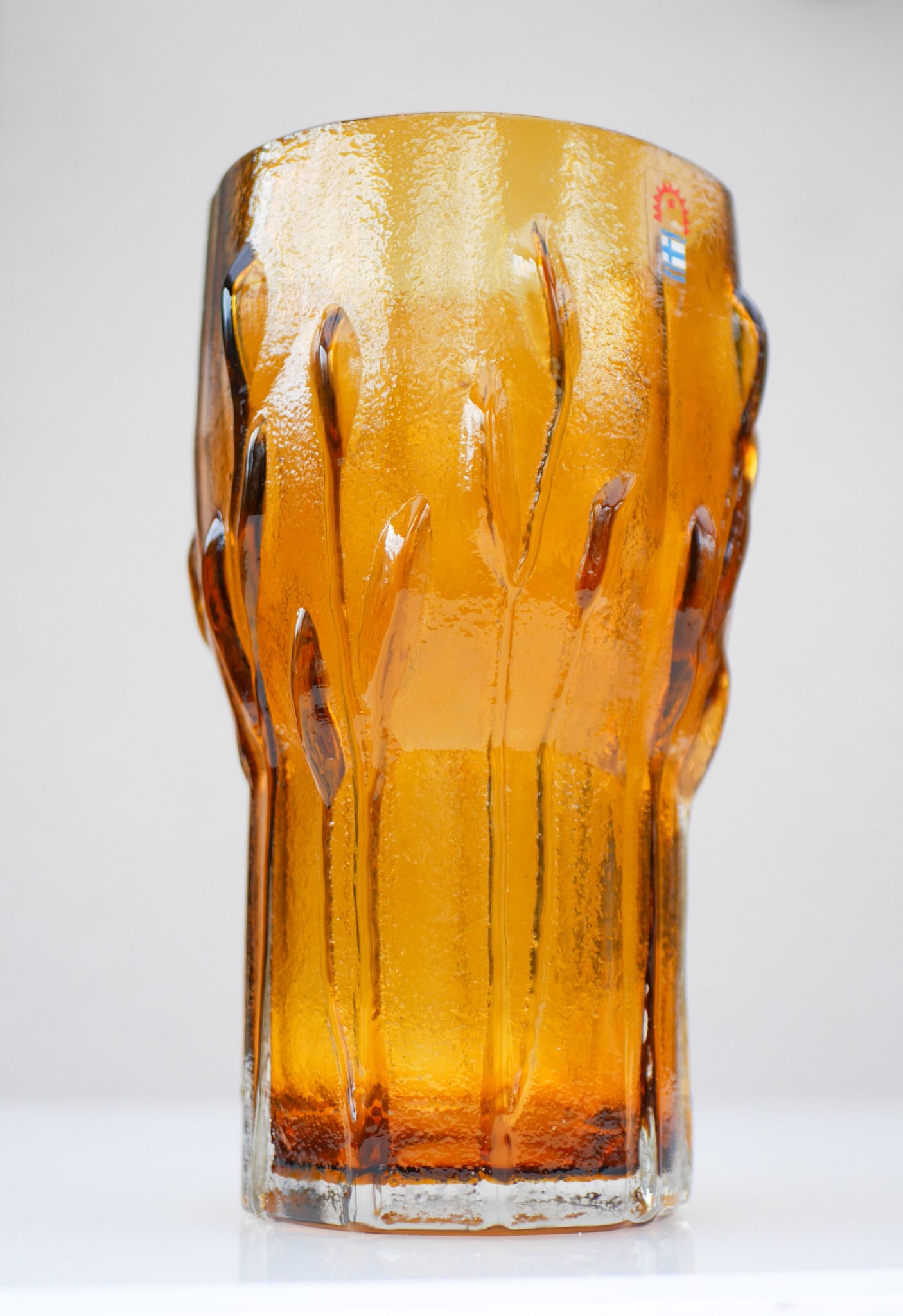 Finnish Art Glass Vase by Kaj Blomqvist for Humppila - 4