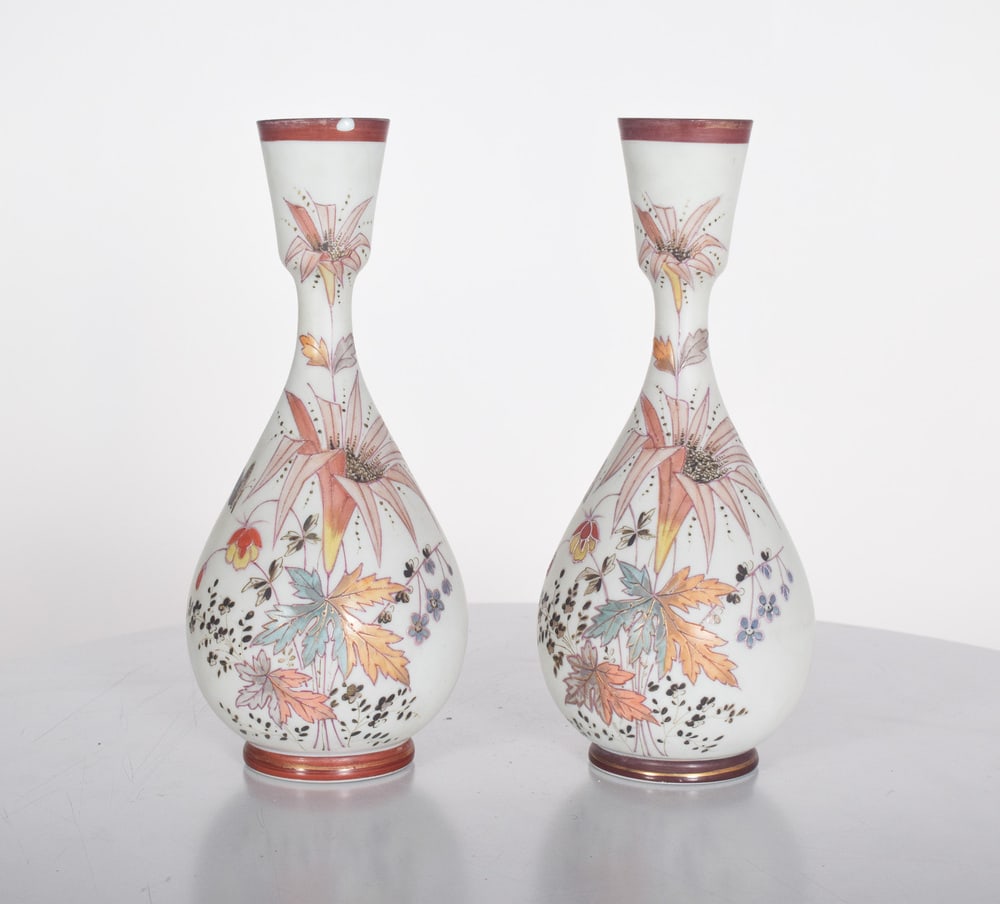 Round Porcelain Jugs with Polychrome, 1950s, Set of 2 - 2