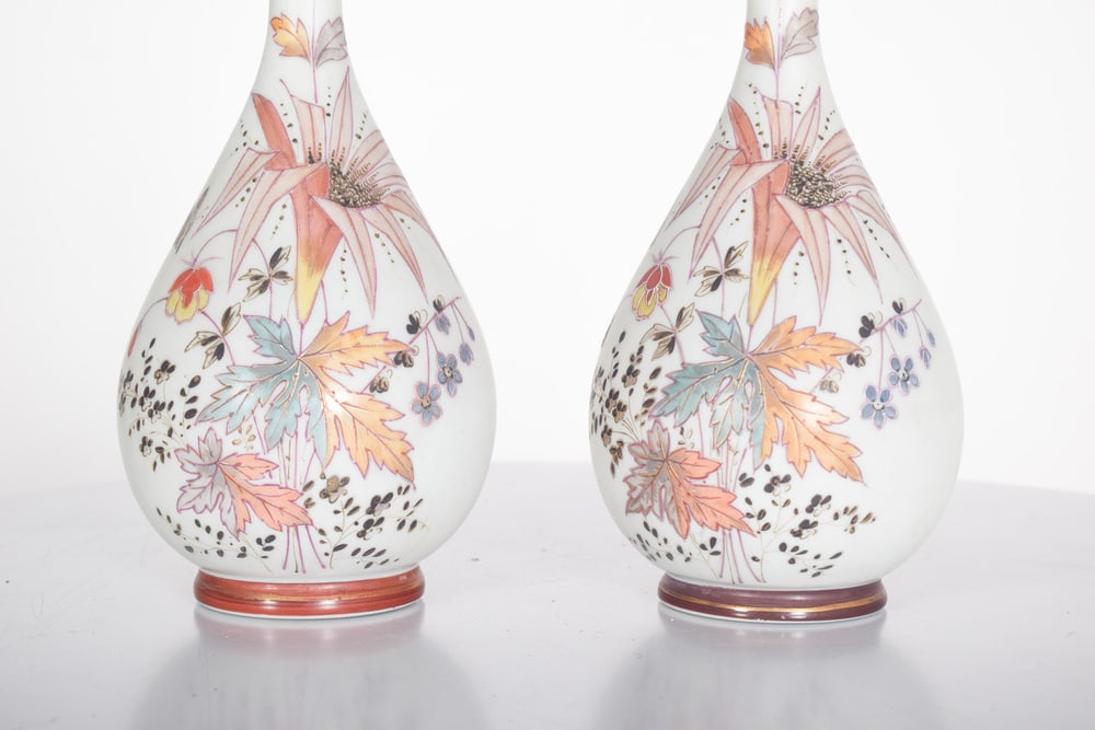 Round Porcelain Jugs with Polychrome, 1950s, Set of 2 - 6