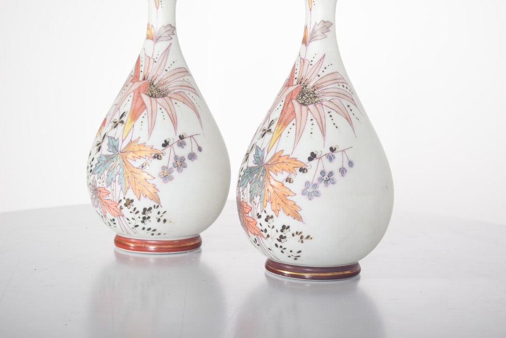 Round Porcelain Jugs with Polychrome, 1950s, Set of 2 - 7