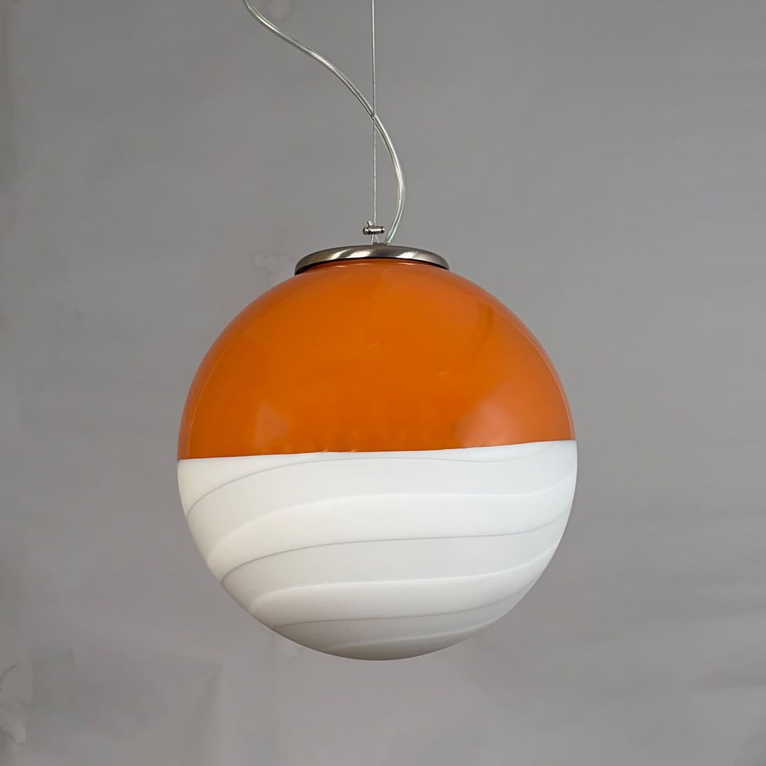 Glass Premium Pendant Light from Mariana Iskra, 1980s - 10