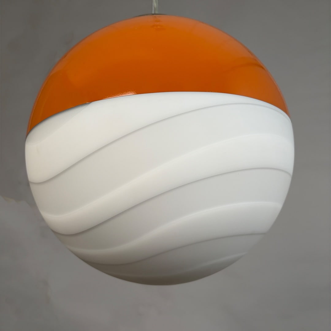 Glass Premium Pendant Light from Mariana Iskra, 1980s - 6