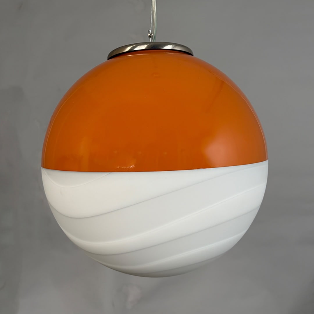 Glass Premium Pendant Light from Mariana Iskra, 1980s - 8