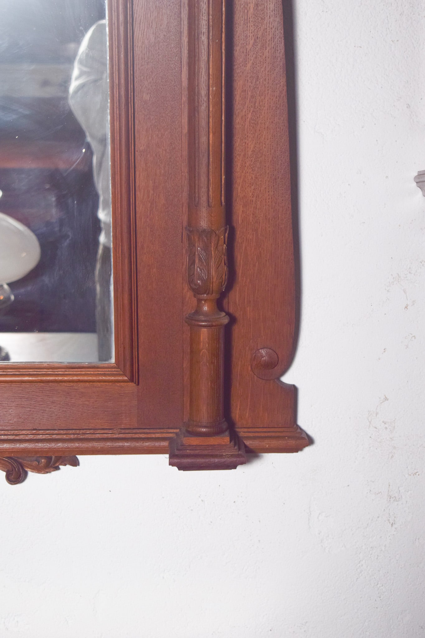 Antique Empire Wooden Mirror, 1800s - 11