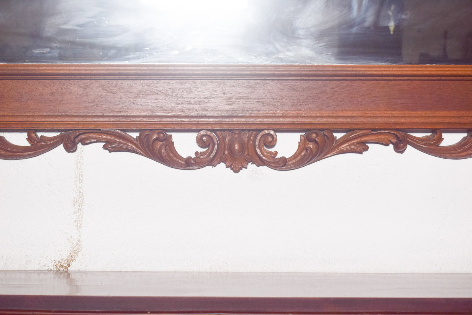 Antique Empire Wooden Mirror, 1800s - 13