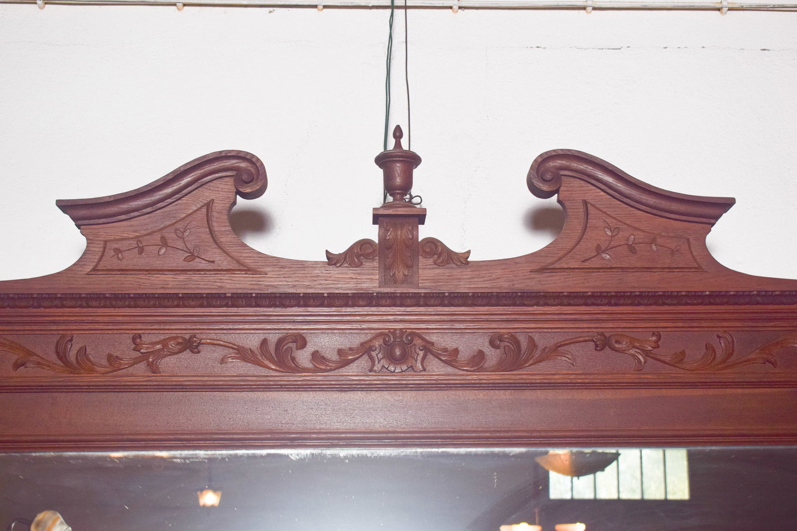 Antique Empire Wooden Mirror, 1800s - 14