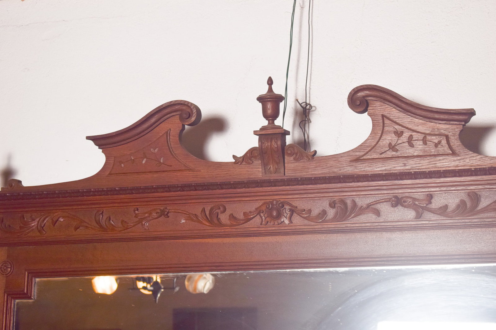 Antique Empire Wooden Mirror, 1800s - 4