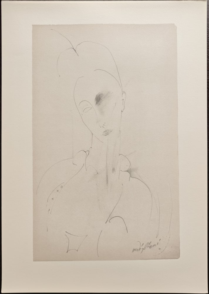 A. Modigliani, Lunia, Lithograph - 2