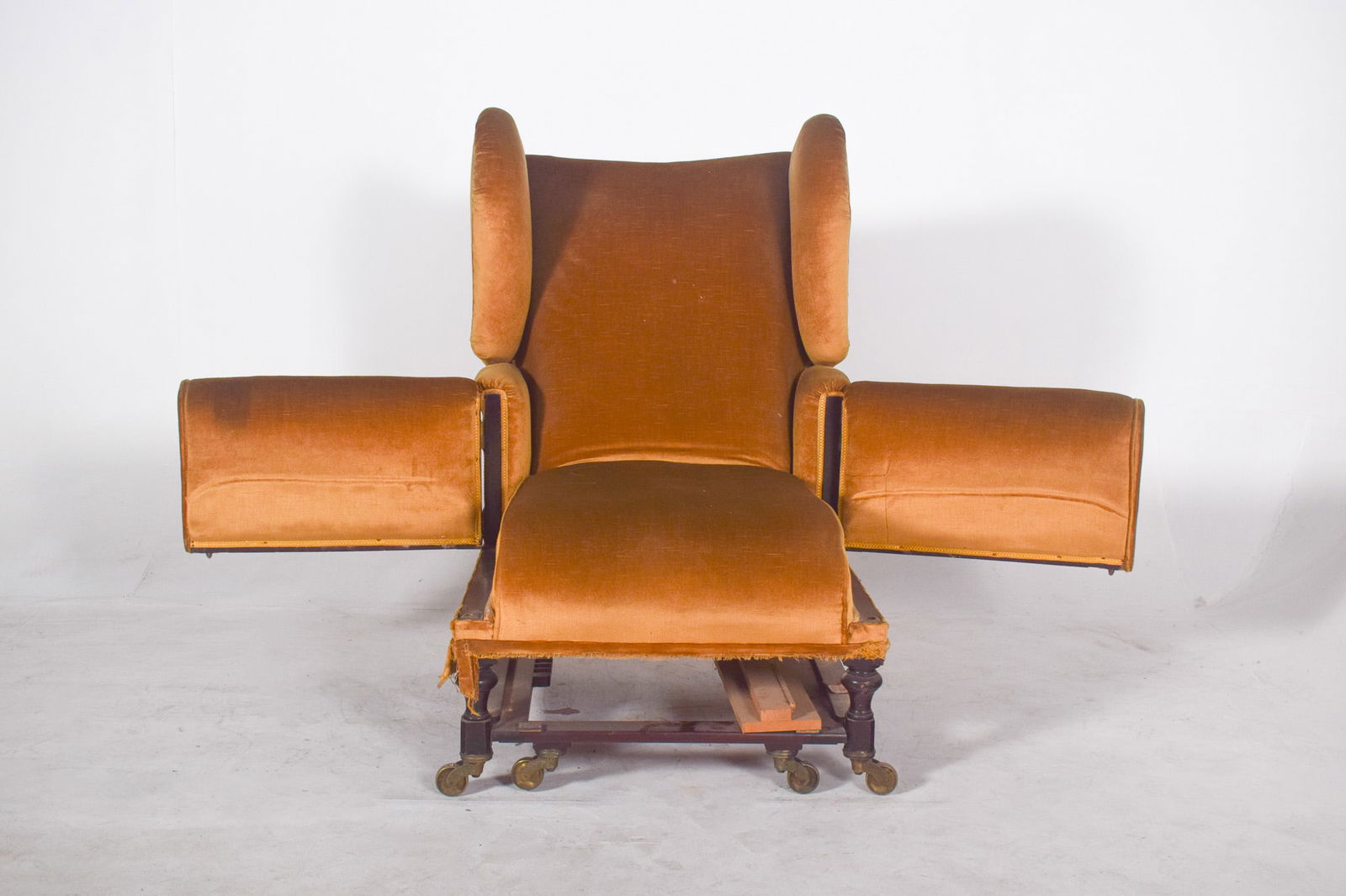 Antique English Articulated Armchair, 1890s - 4
