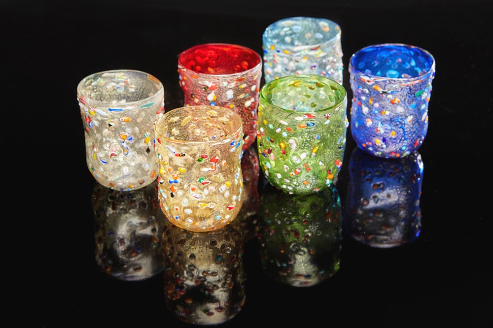 Murano Glasses by Burlesque Verres for Ribes, Set of 6 - 2