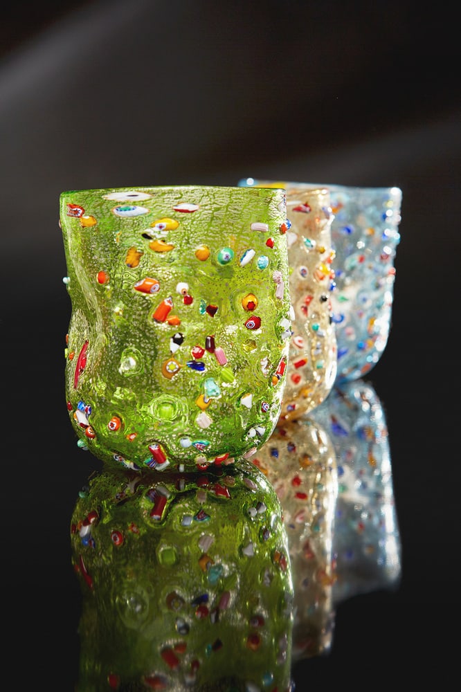 Murano Glasses by Burlesque Verres for Ribes, Set of 6 - 3