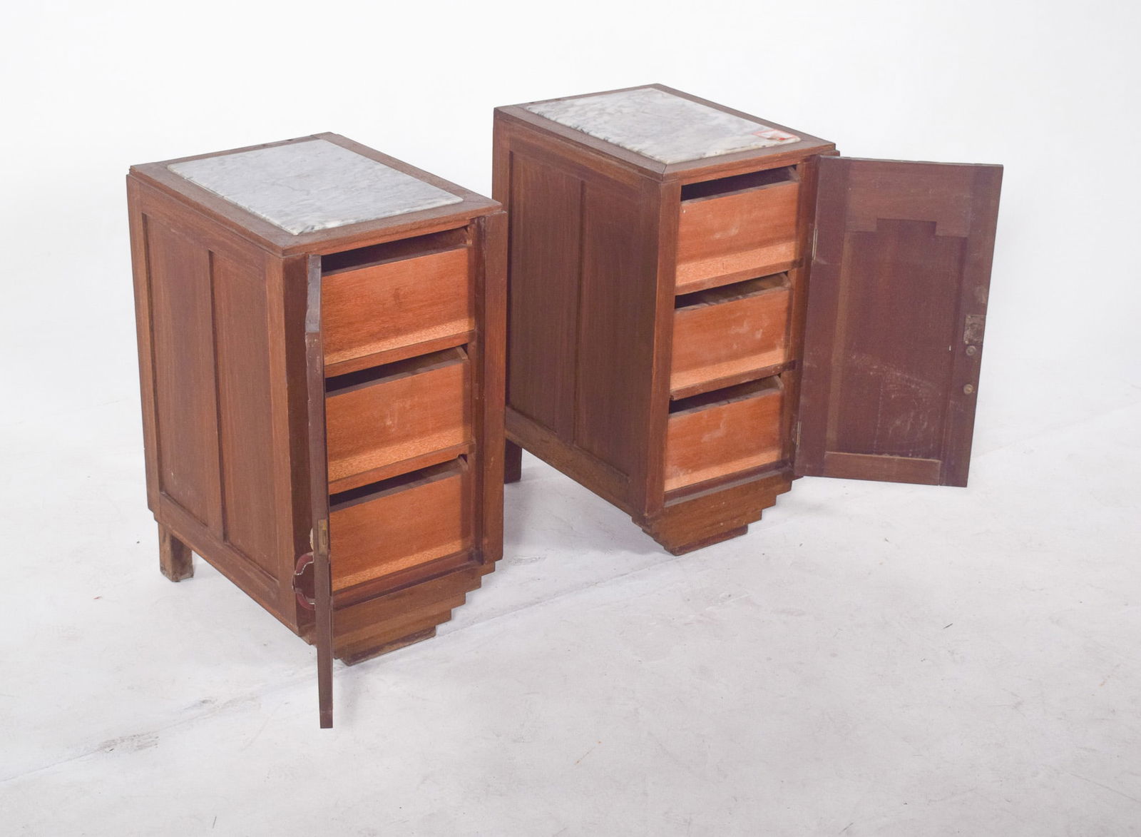 Portuguese Art Deco Bedside Tables, 1920, Set of 2 - 2