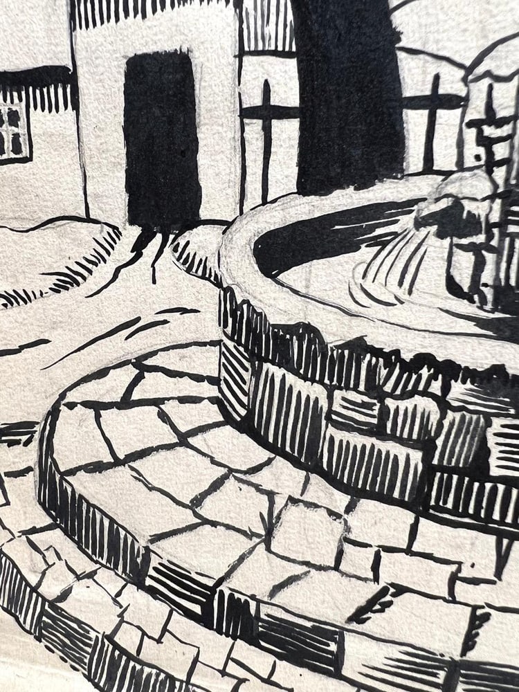 Francine Ledieu, Winter in Forbidden Zone, 1942, Ink - 5