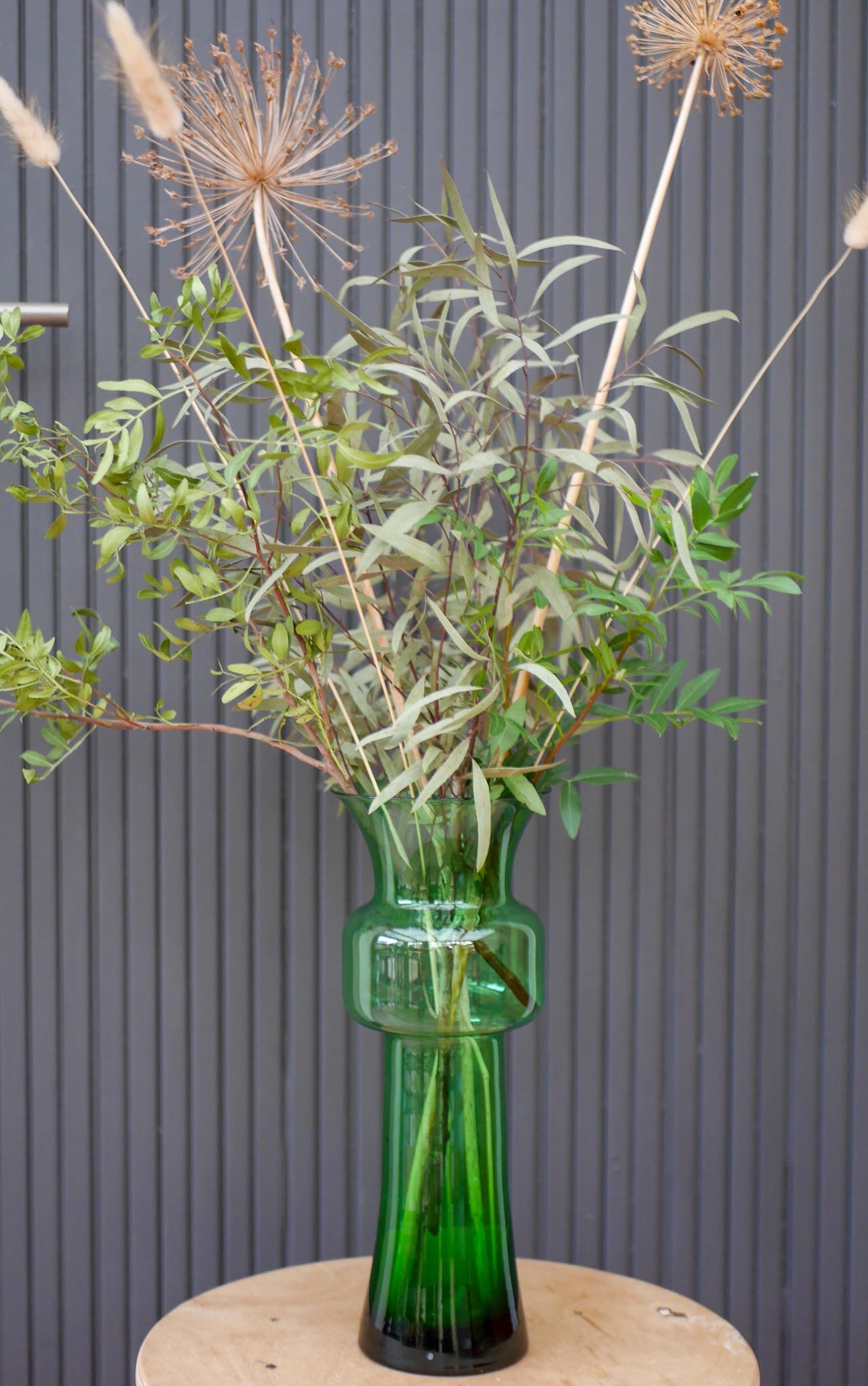 Large Green Tang-Li Vase by Morales Schildt for Kosta - 5