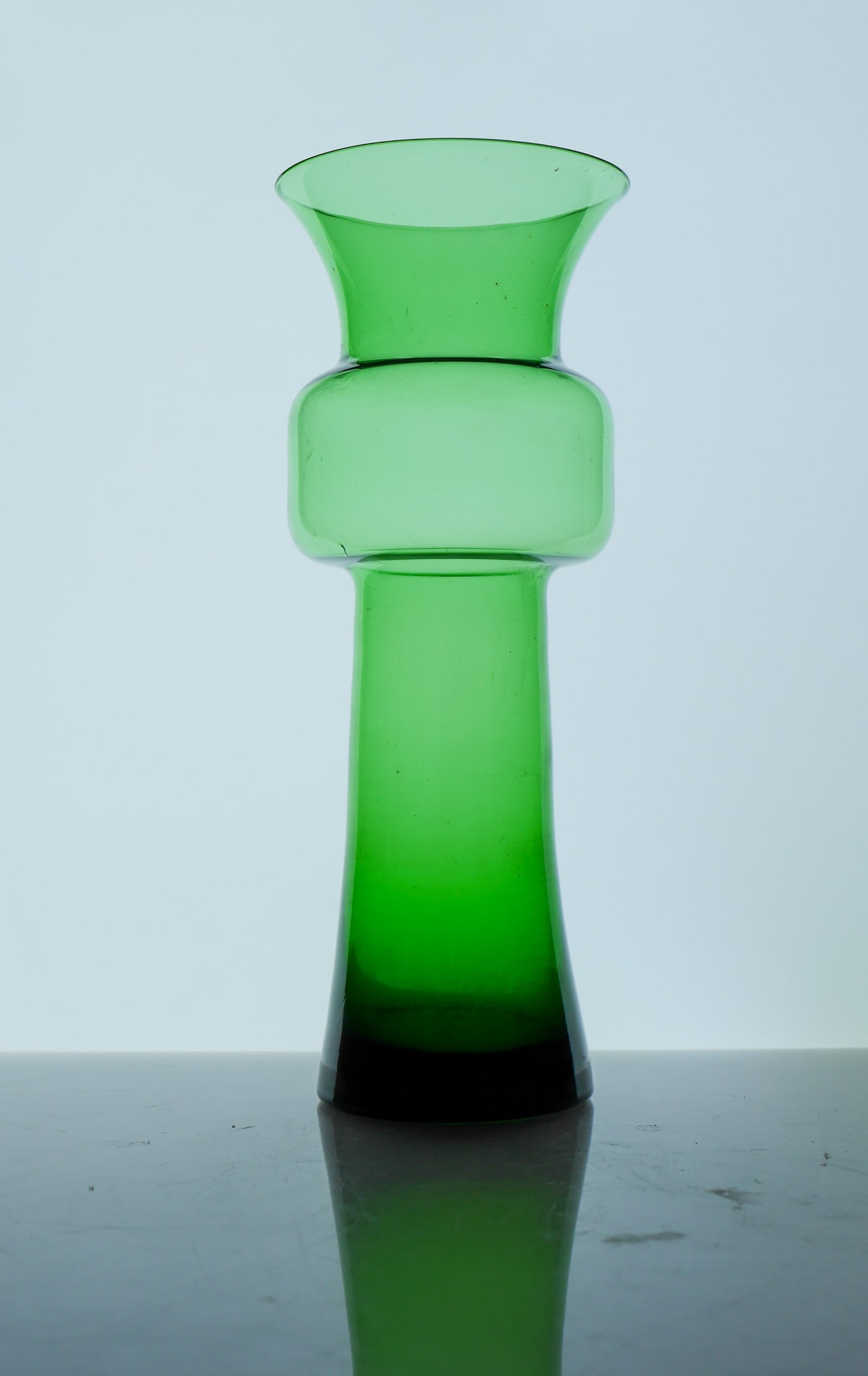 Large Green Tang-Li Vase by Morales Schildt for Kosta - 9