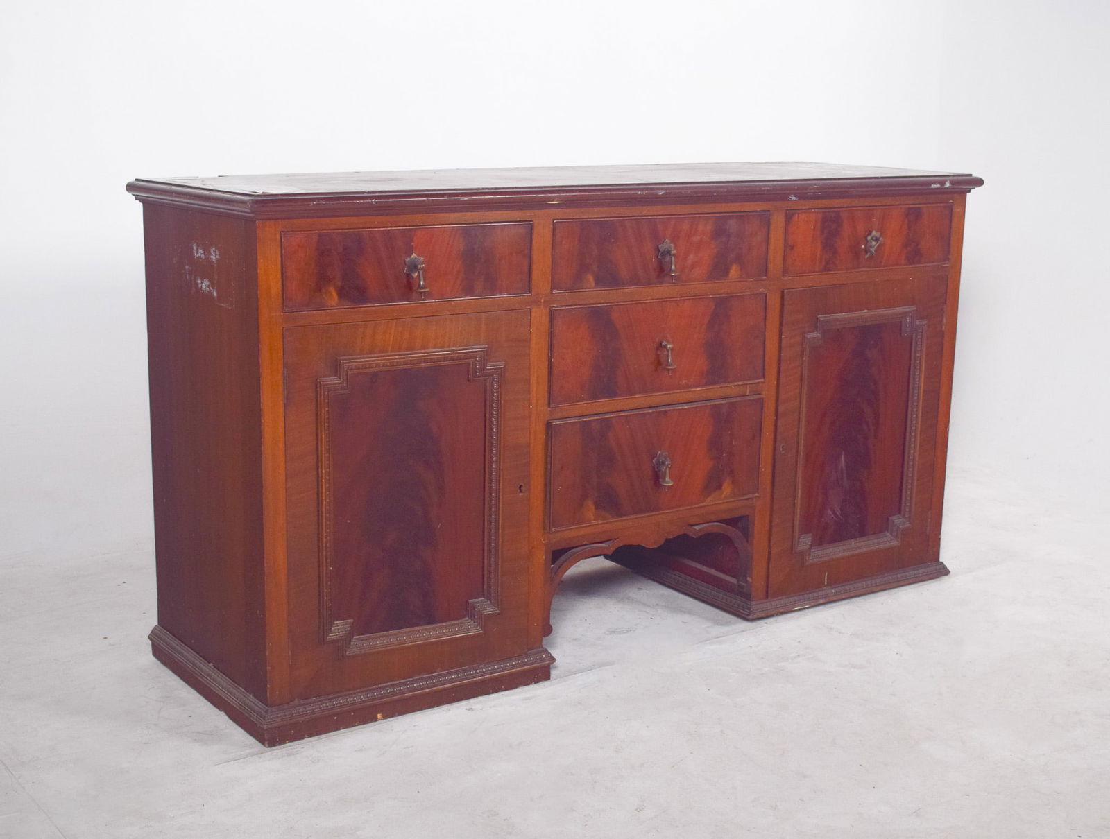 Antique Sideboard with Two Doors and Five Drawers - 2