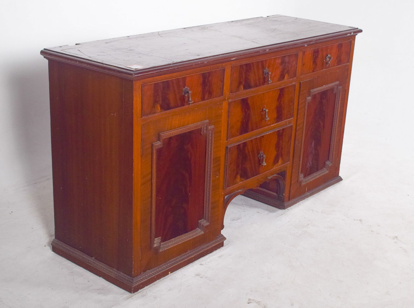 Antique Sideboard with Two Doors and Five Drawers - 9