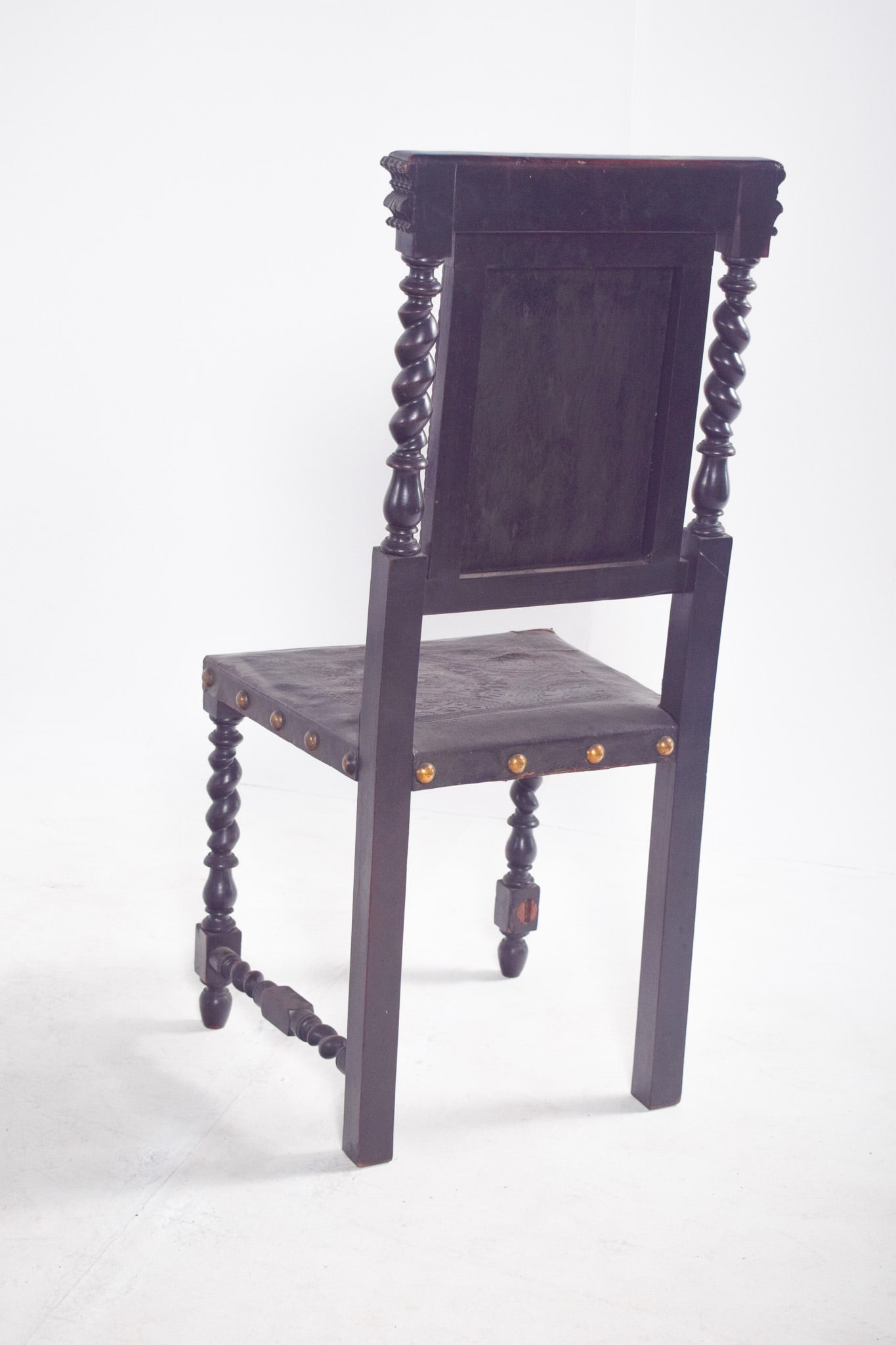 Leather Dining Chairs, 1920s, Set of 6 - 9