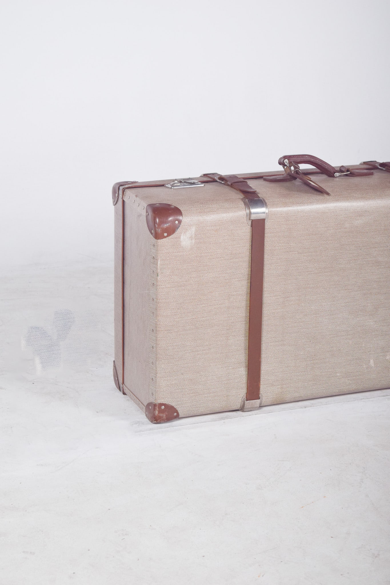 Mid-Century Modern Travelling Bag with Leather, 1950s - 6